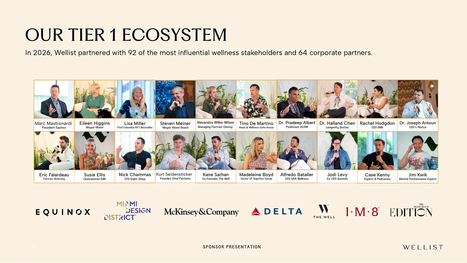 Our Tier 1 ecosystem