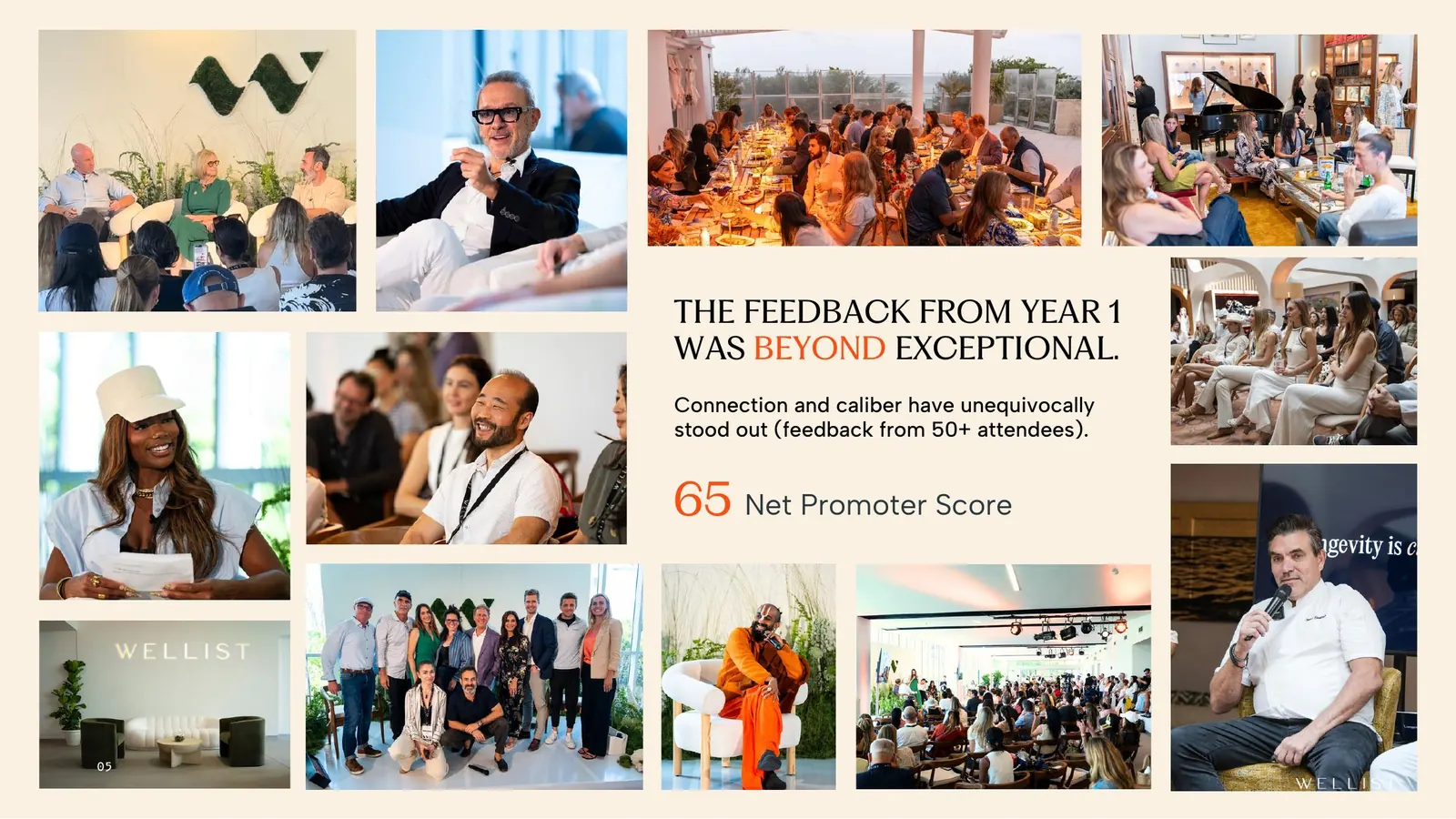 Year 1 feedback · NPS 65