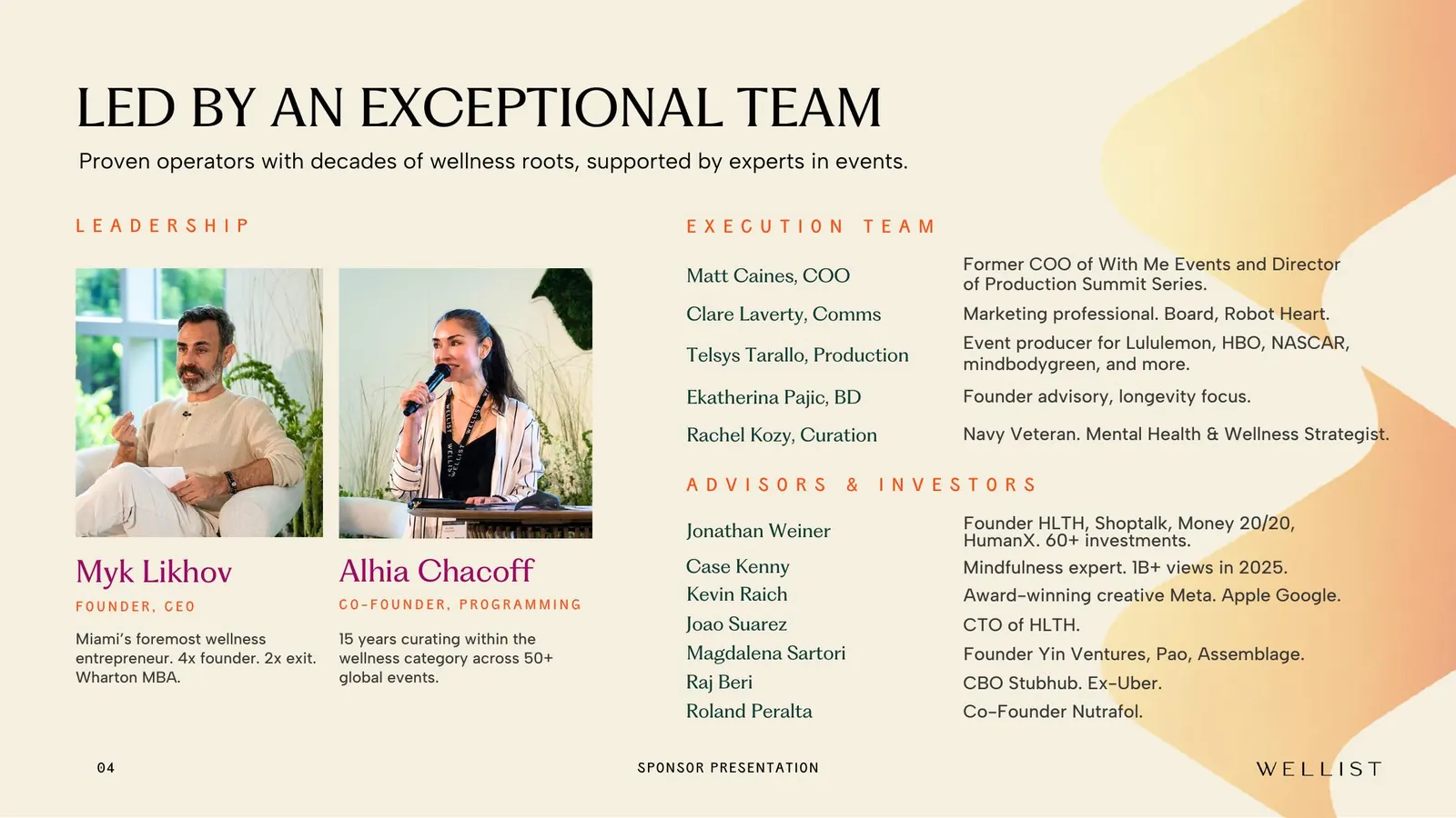 Led by an exceptional team