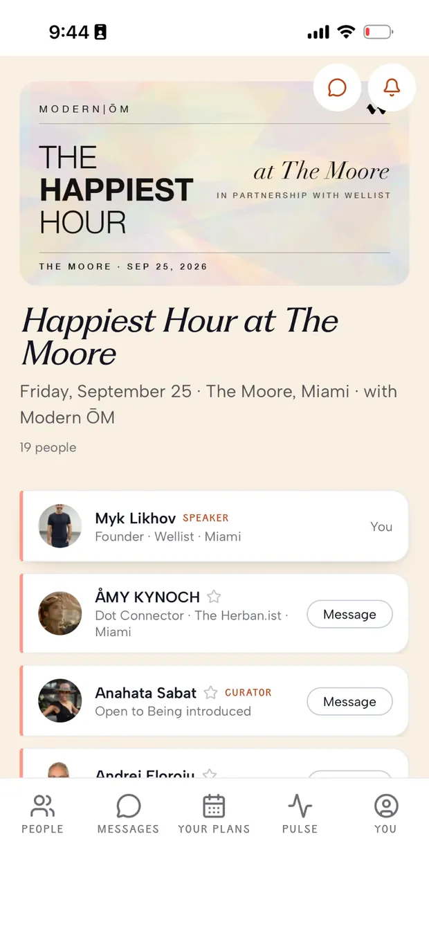 Events · who's going